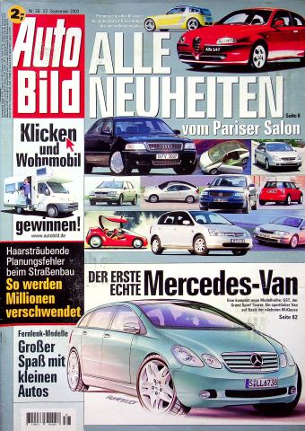 Deckblatt Auto Bild (38/2000)